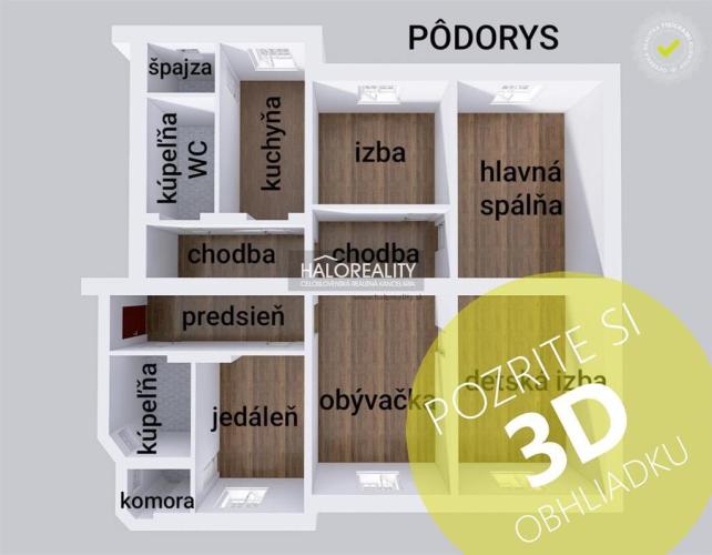 Reality Predaj, päťizbový byt Bratislava Nové Mesto, Šancová - ZNÍŽENÁ CENA - EXKLUZÍVNE HALO REAL