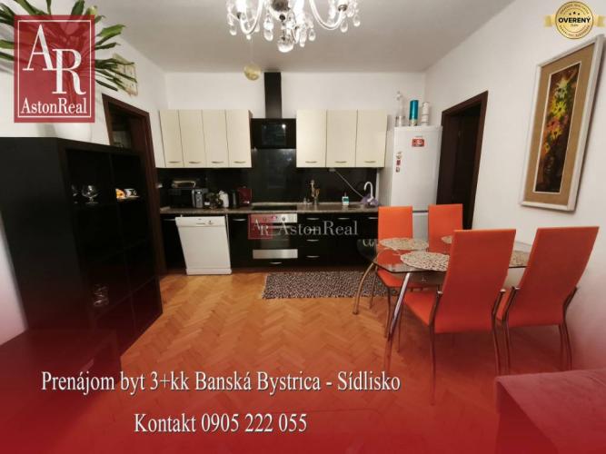 Reality PRENAJATÉ: 3+kk byt 57m2, komplet zariadený - SÍDLISKO