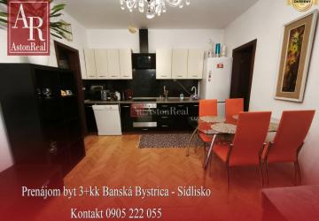 Reality PRENAJATÉ: 3+kk byt 57m2, komplet zariadený - SÍDLISKO