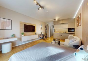 Reality DIZAJNOVO ZARIADENÝ 1-IZBOVÝ BYT S BALKÓNOM A PIVNICOU (40 m2)+PARKING