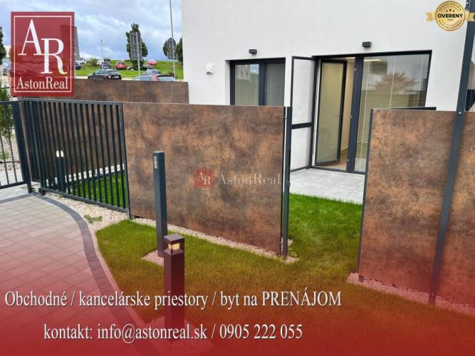 Reality Obchodno-kancel. priestor / byt s predzáhradkou a VIP parkovaním