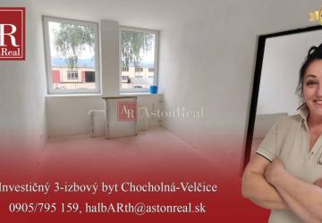 Reality Byt 3+kk, 58,74m2, vyvýšené prízemie, parkovacie miesto, Chocholná