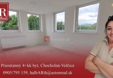 Reality Priestranný byt 4+kk, 98,60m2, 1. poshodie,parkovacie miesto, Chocholn
