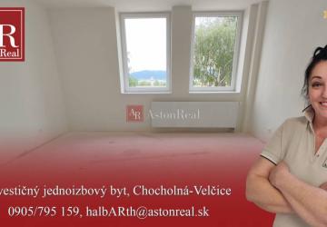 Reality Byt 1+1, 29,13m2, 1. poshodie, parkovacie miesto, Chocholná