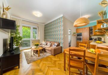 Reality REZERVOVANÝ zariadený, tehlový 3 izb. byt, balkón, Nivy-Rastislavova