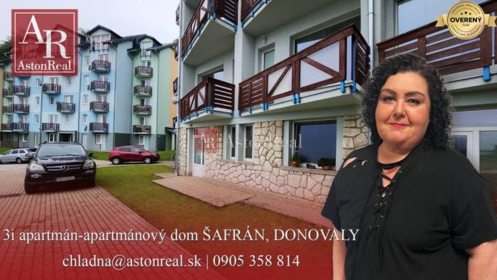 Reality Predaj: 3 izbový apartmán DONOVALY - apart. dom ŠAFRÁN