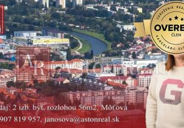 Reality Predaj: 2 izb. byt, rozlohou 56m2, ul. Generála Svobodu Zvolen-Môťová
