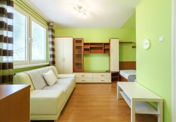 Reality PNORF – Svetlý 1-izbový byt s pivnicou, Okružná ul., Trnava