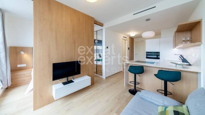 Reality Vynikajúci dizajnový 1,5i byt 30m2 lodžia s výhľadom na Dunaj, VYDRICA