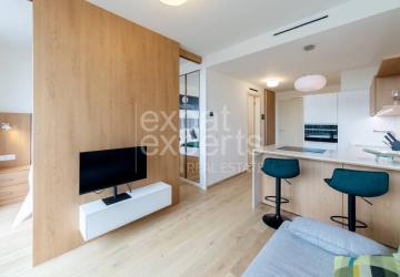 Reality Vynikajúci dizajnový 1,5i byt 30m2 lodžia s výhľadom na Dunaj, VYDRICA