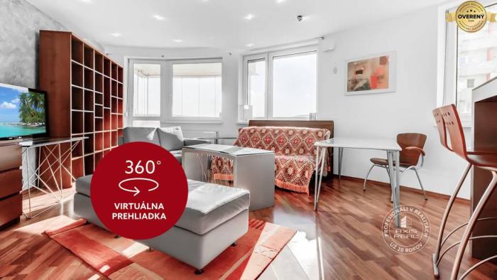 Reality AXIS REAL | Slnečný 1-izb. byt, LODŽIA, BA IV Karlova Ves, Matejkova