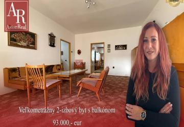 Reality Veľkometrážny 2-izbový byt s balkónom v tichej lokalite- 70m2