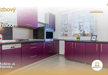 Reality PREDAJ - Priestranný 4-izbový byt s krásnym výhľadom a loggiou- 80 m²