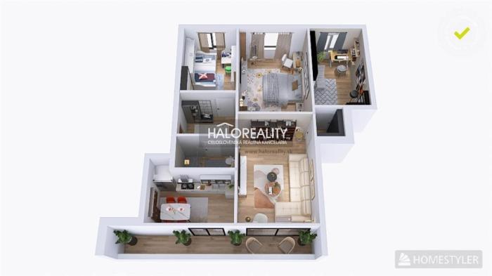 Reality Predaj, štvorizbový byt Bratislava Rača, Kubačova