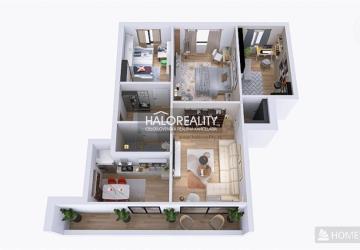 Reality Predaj, štvorizbový byt Bratislava Rača, Kubačova