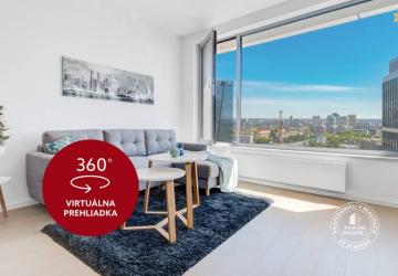 Reality AXIS REAL | Luxusný slnečný 2-i byt, klíma, lodžia, parking, SKY PARK