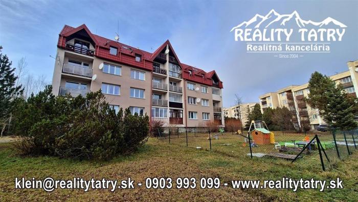 Reality Byt 2 izbový s loggiou Vysoké Tatry - Dolný Smokovec TOP STAV, ODPORÚČAME !!!