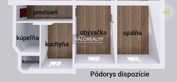 Reality Predaj, dvojizbový byt Bratislava Nové Mesto, Šancová - EXKLUZÍVNE HALO REALITY