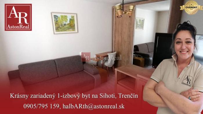 Reality IBA U NÁS! Vkusný 1+1, 34m2, rekonštr., zariadený, Hurbanova, Trenčín