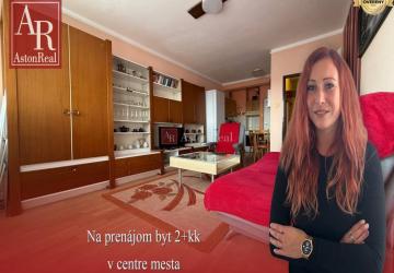 Reality Na prenájom útulný byt 2+kk s balkónom v centre mesta- Moravská