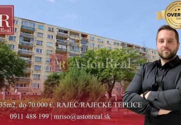 Reality HĽADÁM: 1-izbový byt, cca 35 m2, do 70.000 €, RAJEC/RAJECKÉ TEPLICE