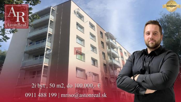 Reality HĽADÁM: 2i byt, 50 m2, do 100.000,- €, P. Bystrica
