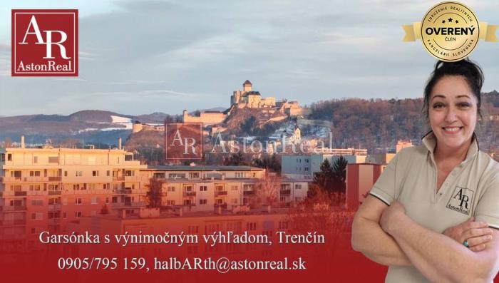 Reality IBA U NÁS! Garsónka s nádherným výhľadom,24m2,balkón, Staničná,Trenčín