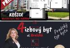 Reality Predaj: 4 izb., zrekonštr. byt, pražský typ, Uralská, Košice-Jazero