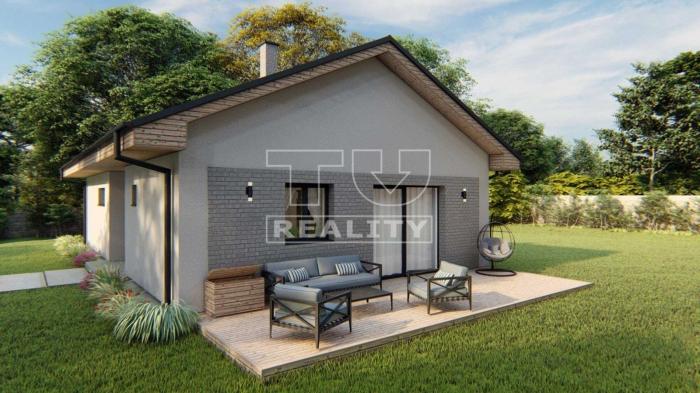 Reality NA PREDAJ NOVOSTAVBA 4-IZBOVÉHO RODINNÉHO DOMU (BUNGALOV), POZEMOK 650 m2, SKALKA NAD VÁHOM