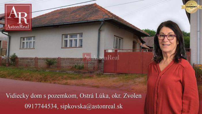Reality VIDIECKY DOM so záhradou, Ostrá Lúka pri Zvolene