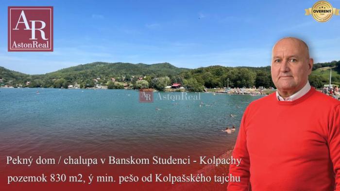 Reality Banský Studenec: Dom / chalupa: pozemok 830 m2, Kolpašské jazero,