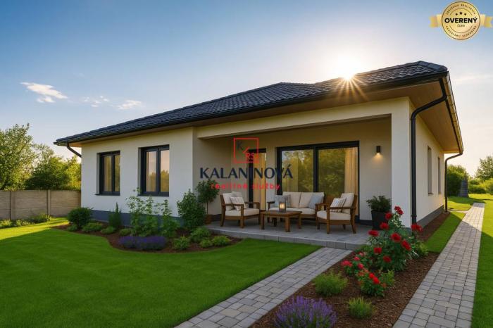 Reality ZNÍŽENÁ CENA! Moderný 4-izb.bungalov,Čakanovce, KE-okolie, 7 árov