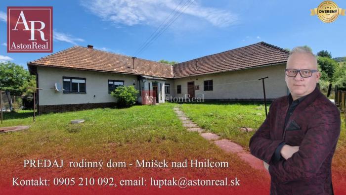 Reality AstonReal: predaj rodinný dom v obci Mníšek nad Hnilcom