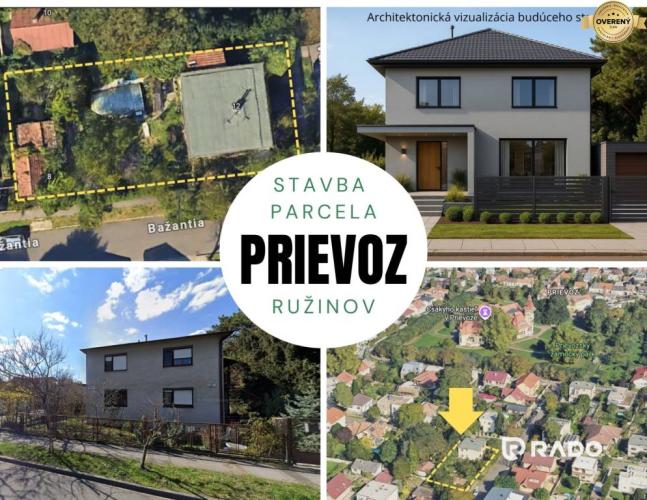 Reality RADO | Exkluzívny stavebný pozemok so stavbou Ružinov Prievoz 760 m²