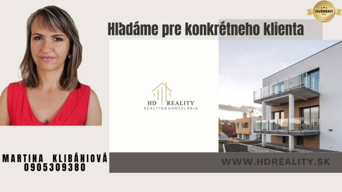 Reality Hľadáme pre klienta rodinný dom v obci Badín.