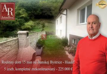 Reality 5 izbový rodinný dom, Hiadeľ, po rekonštrukcii