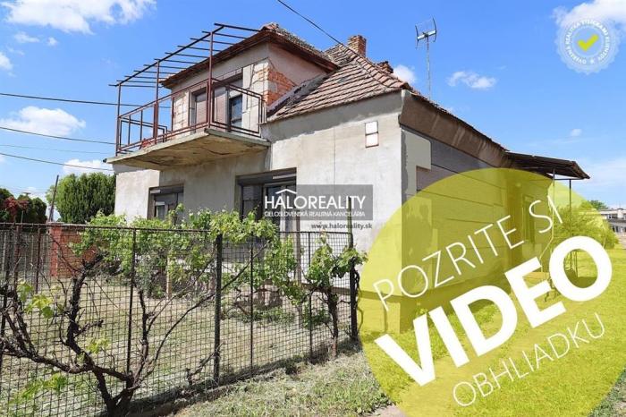Reality Predaj, rodinný dom Dvory nad Žitavou, štvorizbový, pôvodný stav - EXKLUZÍVNE HALO REALITY