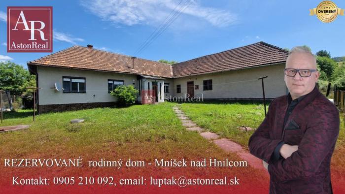 Reality AstonReal: REZERVOVANÉ - rodinný dom v obci Mníšek nad Hnilcom