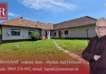 Reality AstonReal: REZERVOVANÉ - rodinný dom v obci Mníšek nad Hnilcom