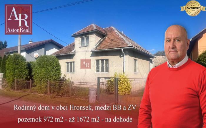 Reality Predaj: Rodinný Dom v Hronseku na pozemku 972 m2