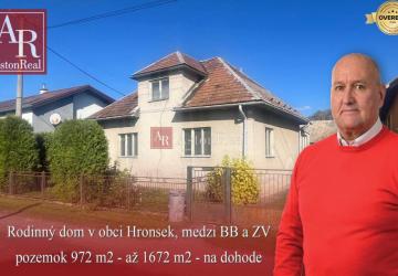 Reality Predaj: Rodinný Dom v Hronseku na pozemku 972 m2