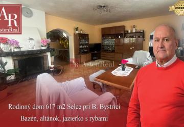 Reality Rodinný dom: 617 m2 - Selce pri B. Bystrici - bazén, altánok