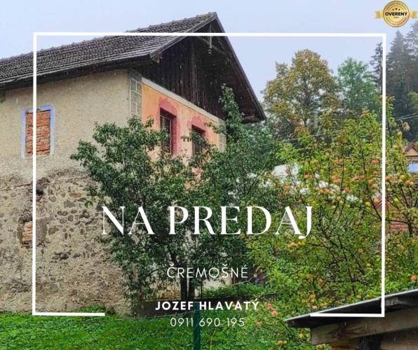 Reality ČREMOŠNÉ-chalupa na pozemku 700m2