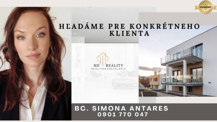 Reality Hľadáme pre klienta rodinný dom po rekonštrukcii  vo Svätom Jure