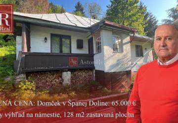 Reality REZERVOVANÉ: RODINNÝ DOM v Španej Doline, blízko B. Bystrice