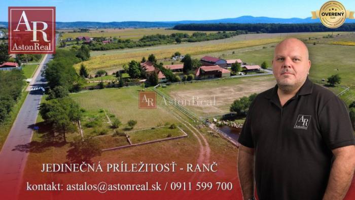 Reality RANČ s haciendou, stajňami, 16.000m2 v blízkosti Lučenca