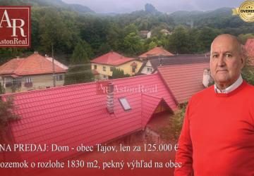 Reality Dom v obci Tajov, pozemok 1830 m2, po rekonštrukcii