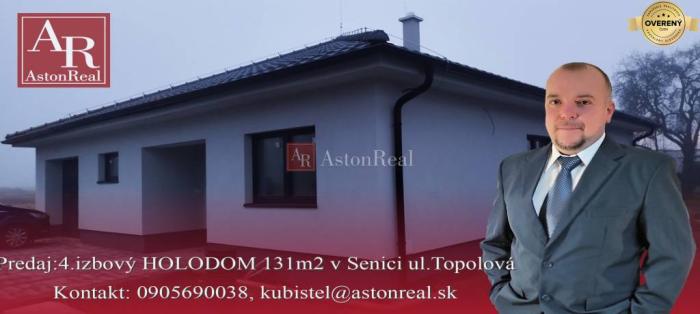 Reality Predaj: Dom - HOLODOM - BUNGALOV 131m2, 4.izby,, Senica -Topoľová