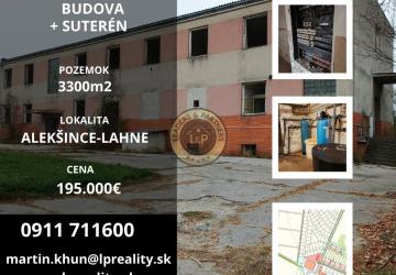 Reality 2 podlažná budova Alekšince-Lahne