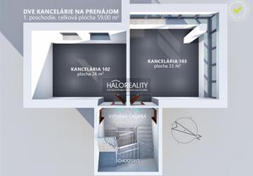 Reality Prenájom, kancelársky priestor Bratislava Lamač, (59 m2) - NOVOSTAVBA
